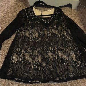 Nordstrom black lace dress